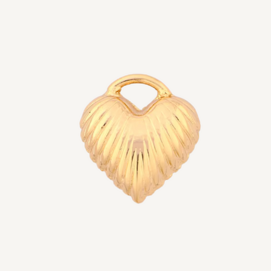 Medium Textured Heart Charm