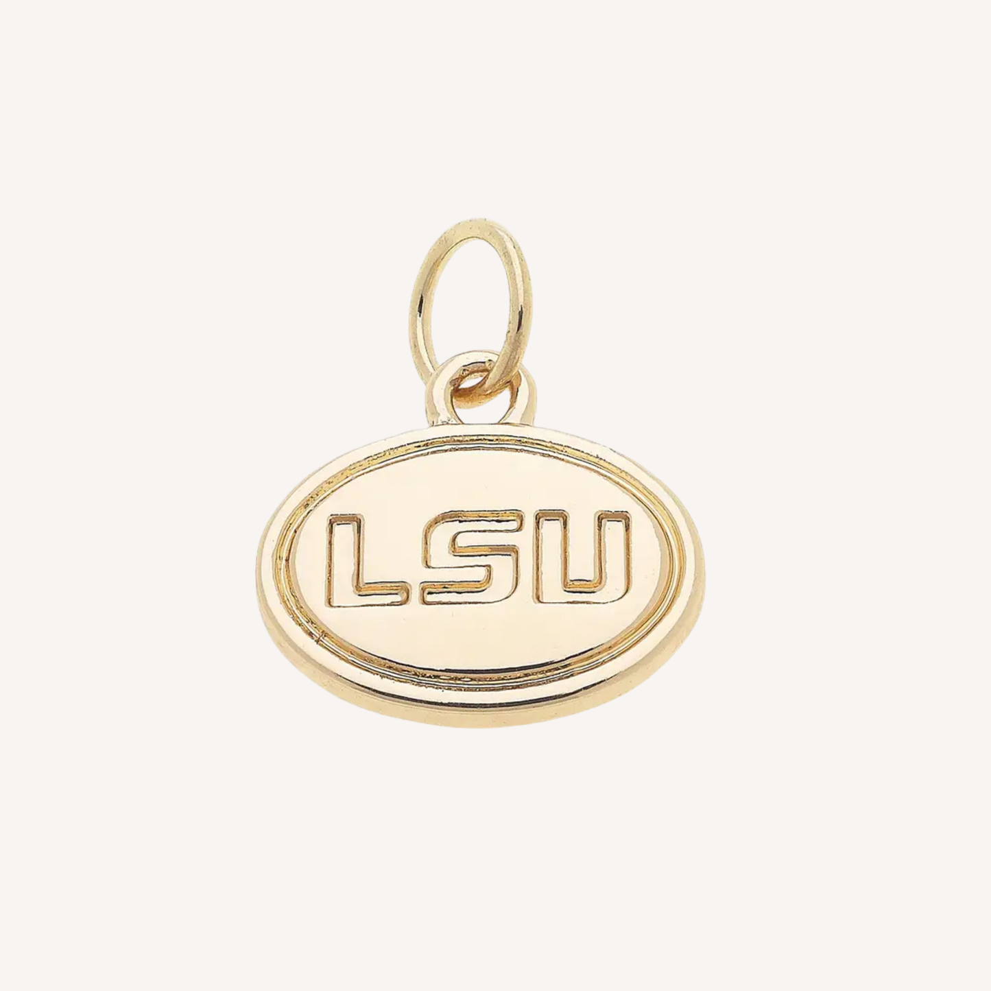 Large LSU Gold Logo Charm
