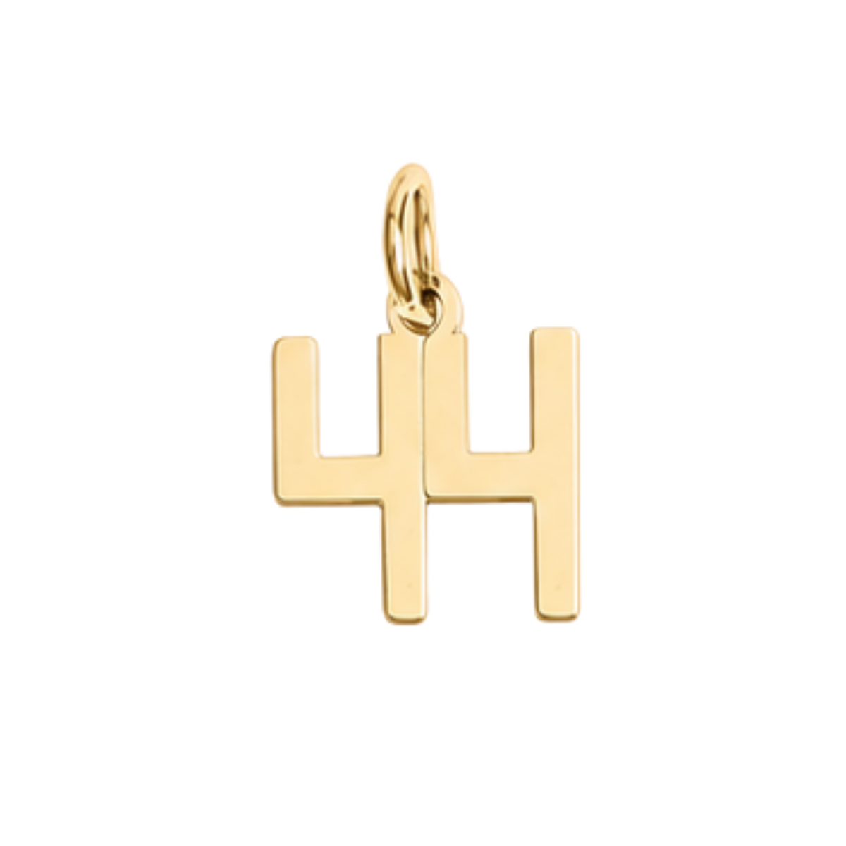 Small Gold Varsity Number Charms