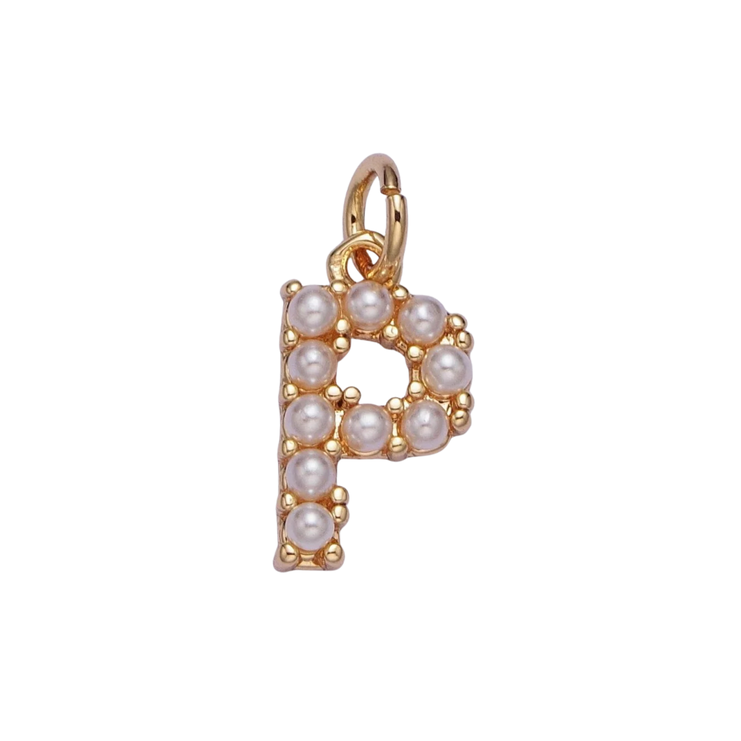 Medium Pearl Initial Charm