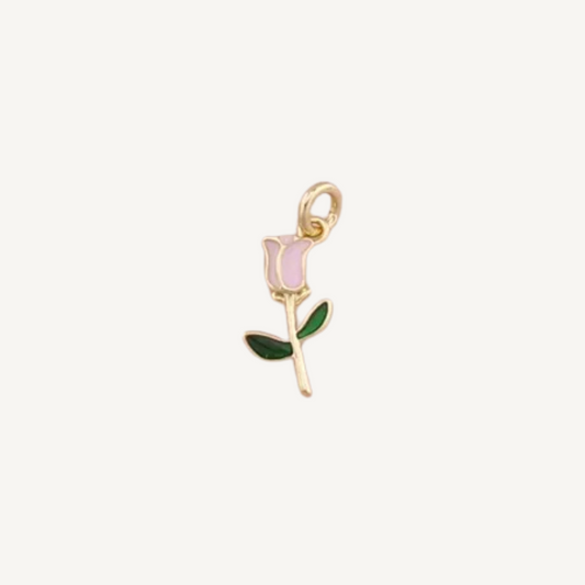 Mini Pink Tulip Charm
