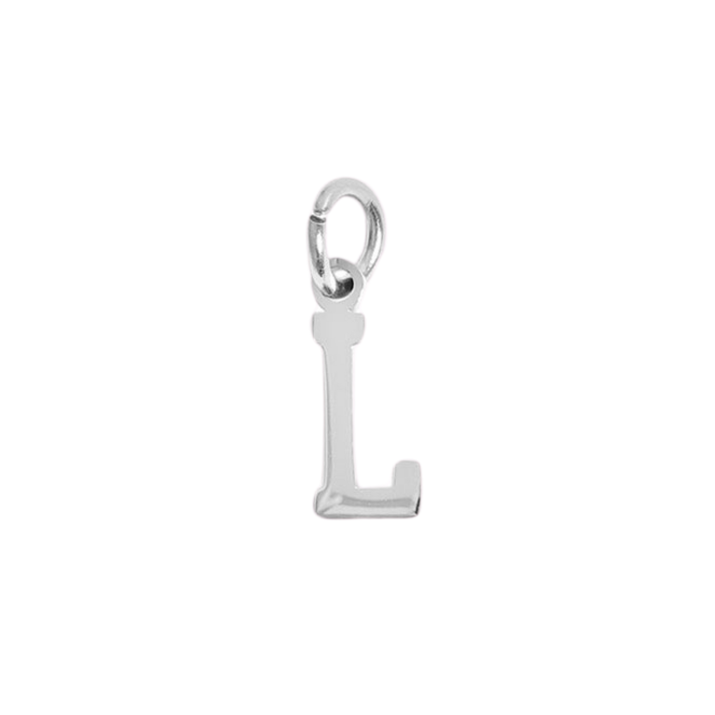 Small Silver Varsity Initial Charms