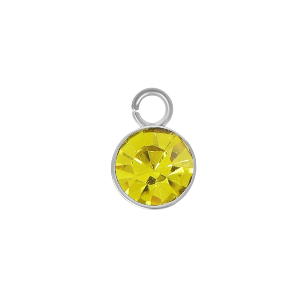 Mini Silver Birthstone Charms