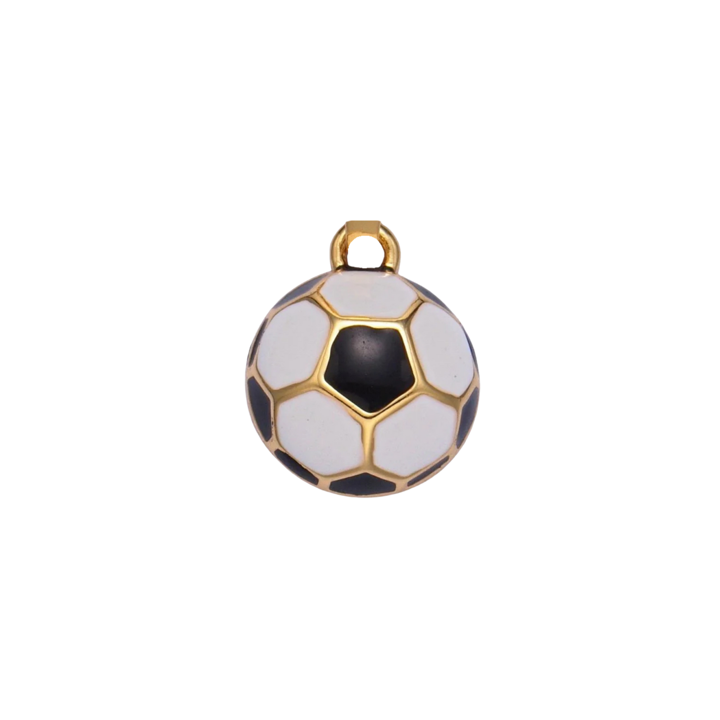 Small Soccer Half-Ball Charm