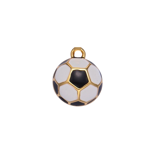 Small Soccer Half-Ball Charm