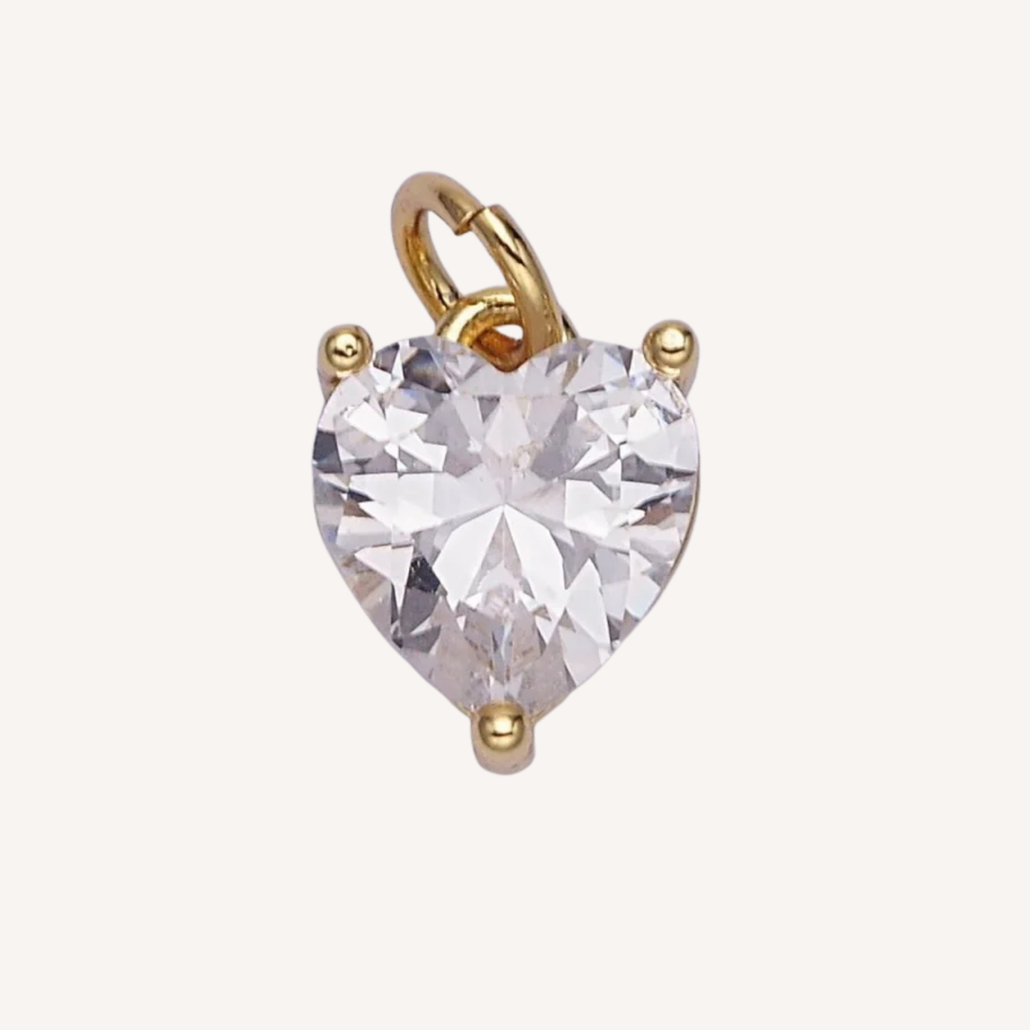 Small Colored Heart Charms
