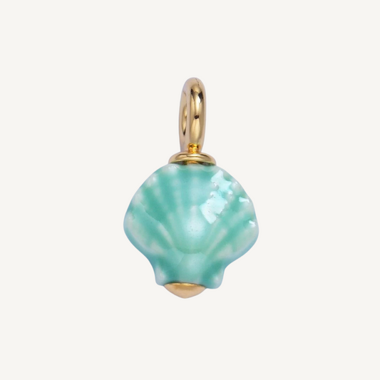 Medium Ceramic Shell Charms