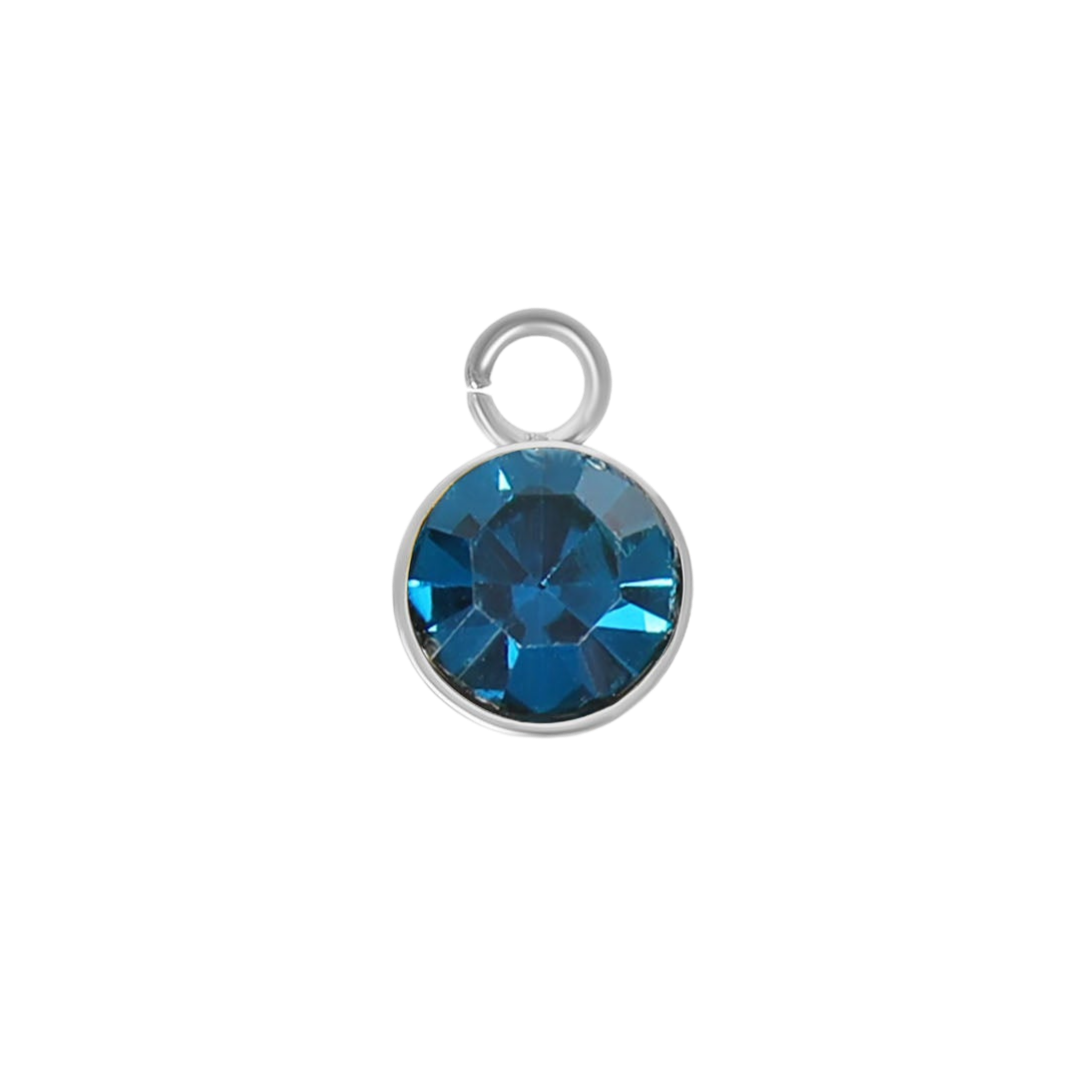 Mini Silver Birthstone Charms