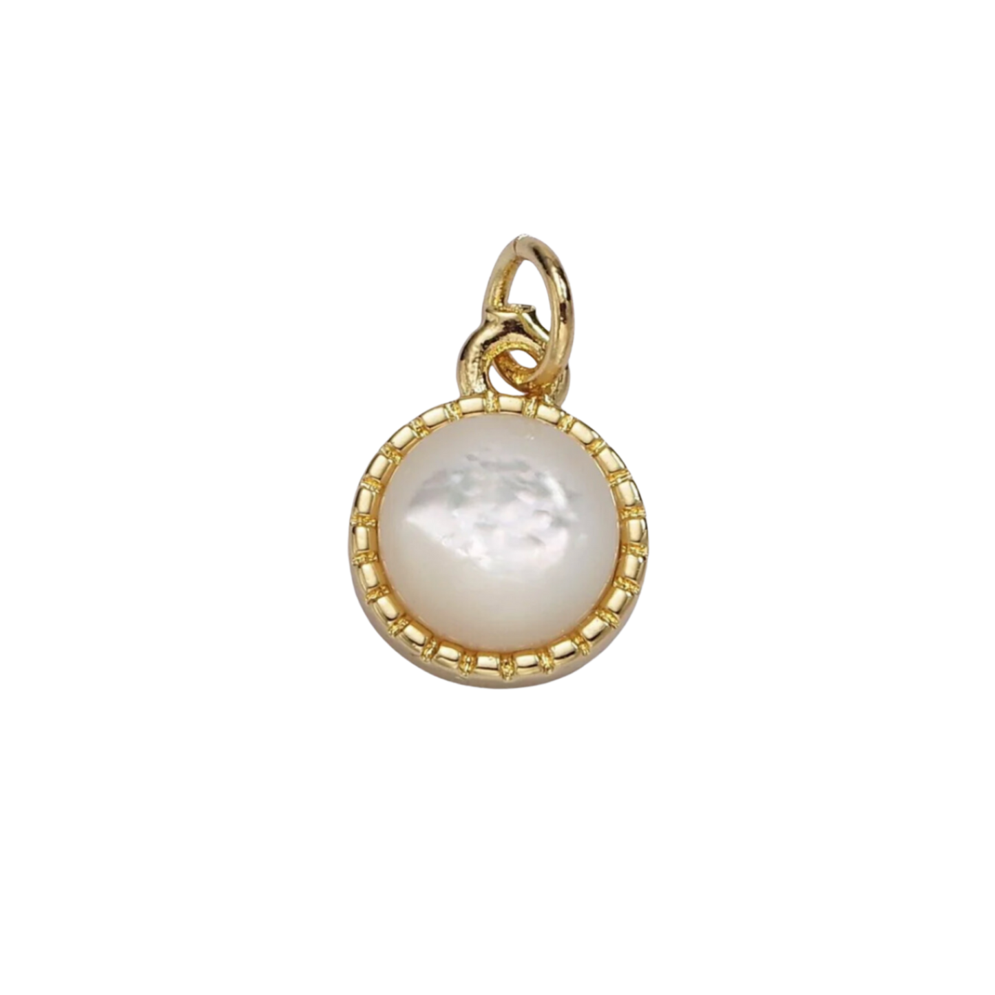 Small Round Pearl Charm