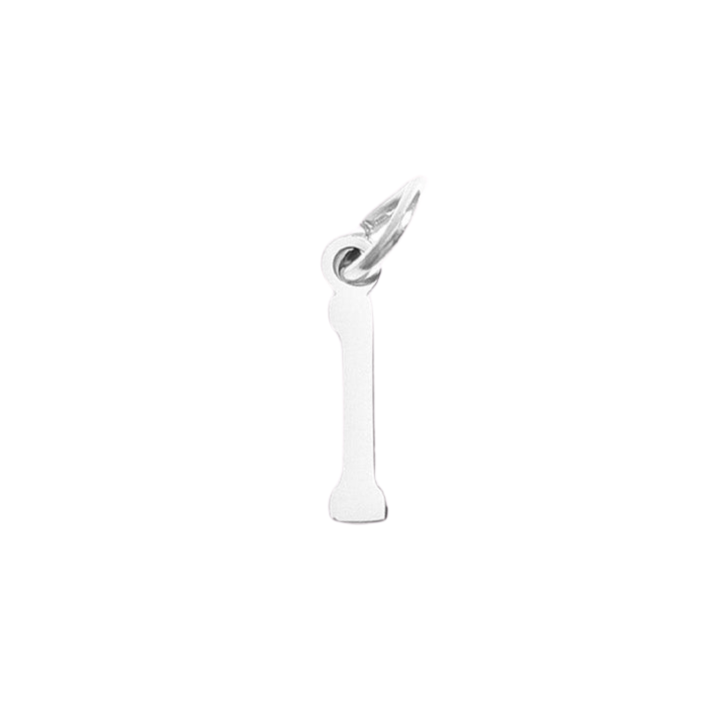 Small Silver Varsity Number Charms