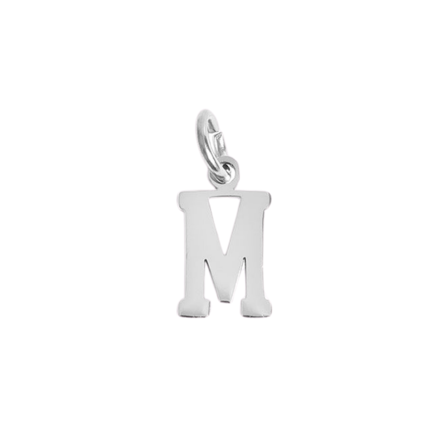 Small Silver Varsity Initial Charms