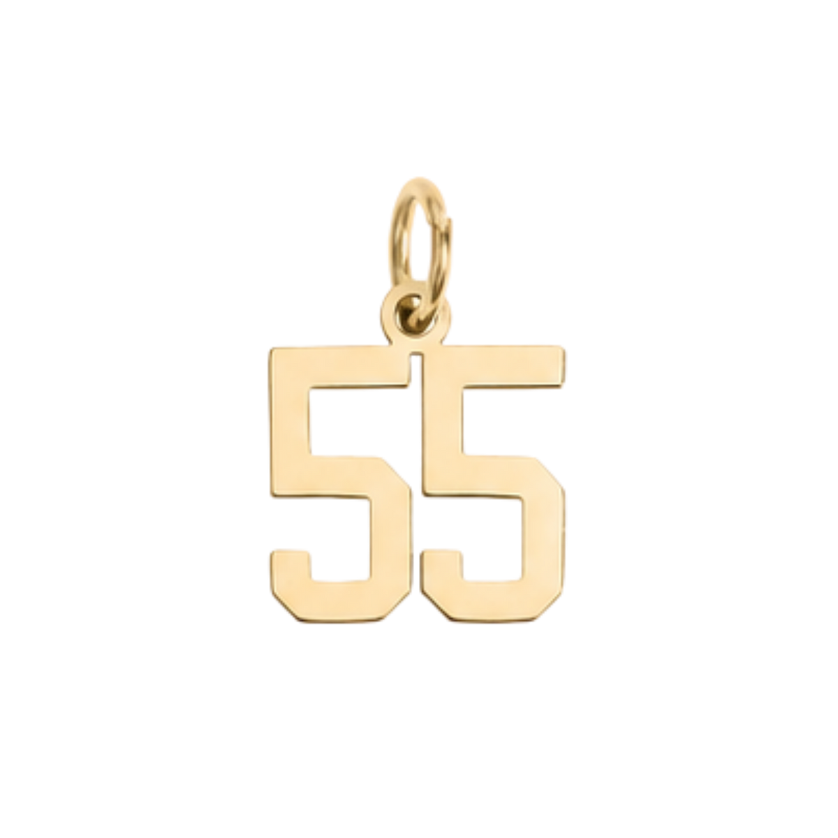 Small Gold Varsity Number Charms