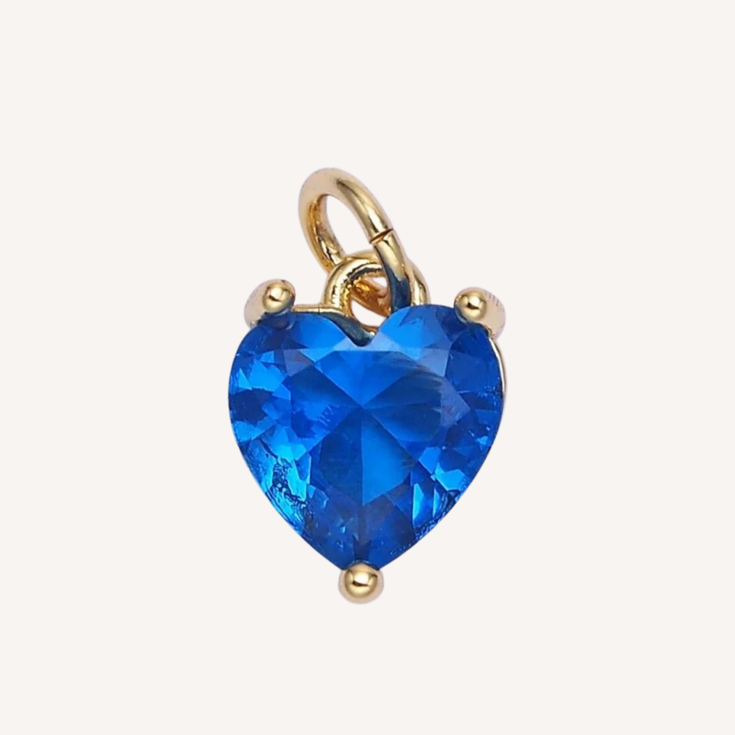 Small Colored Heart Charms