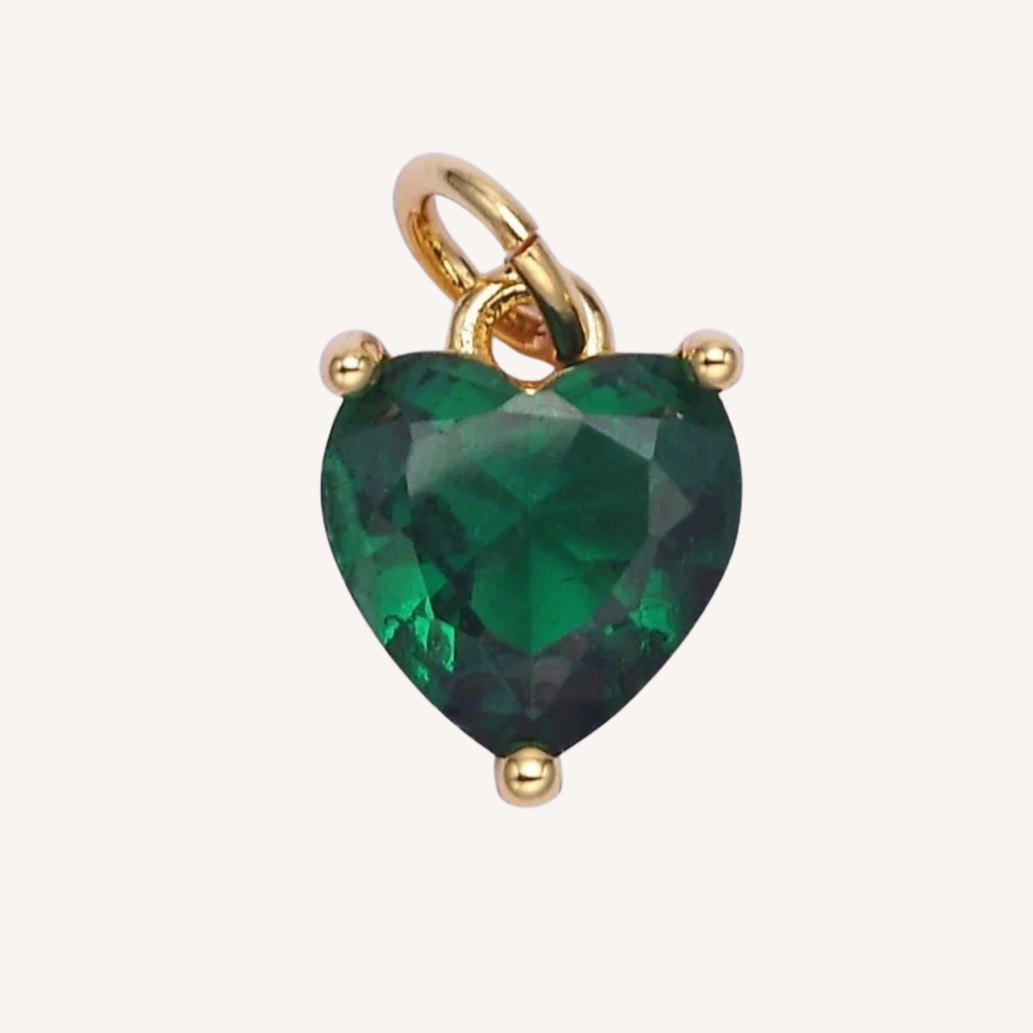 Small Colored Heart Charms