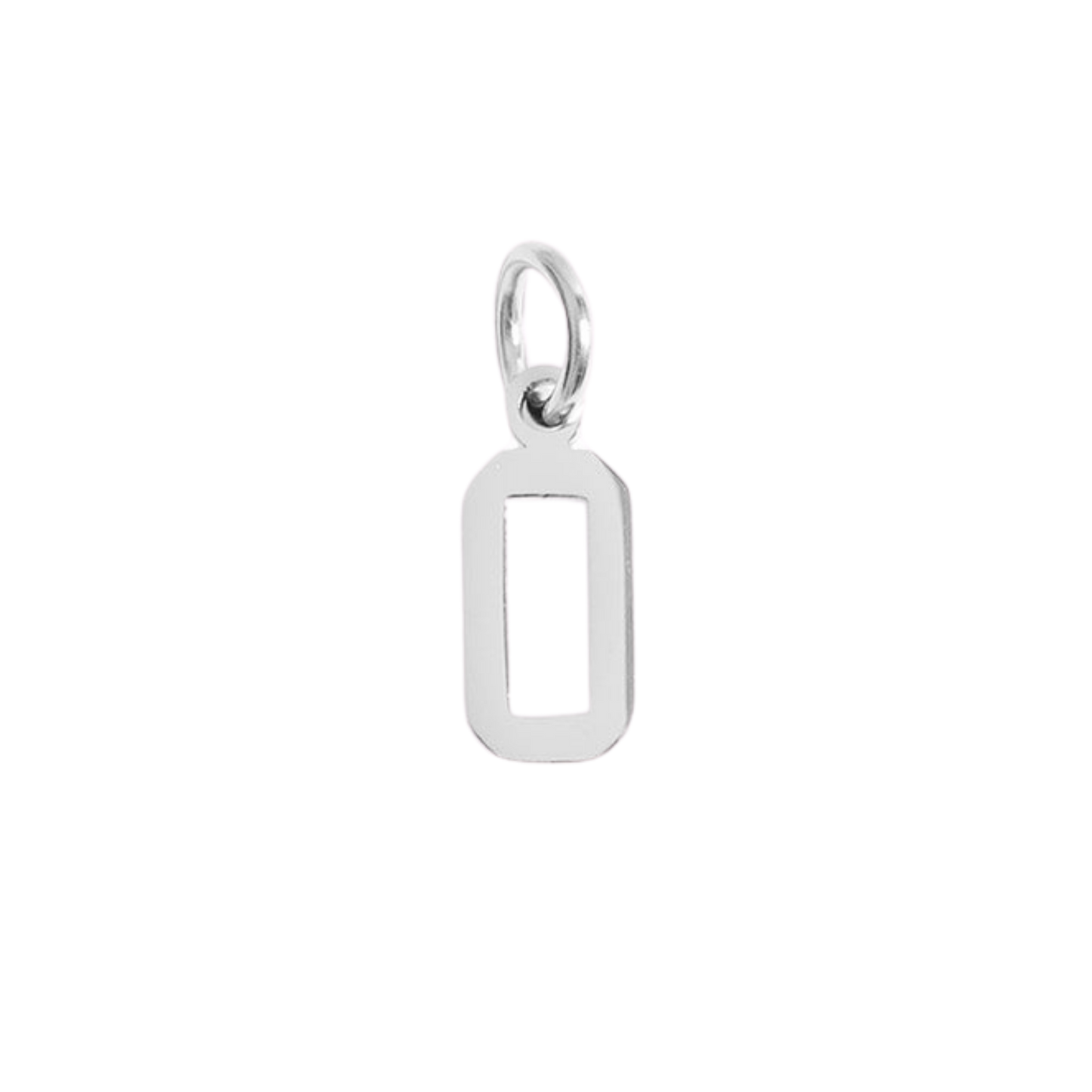 Small Silver Varsity Initial Charms