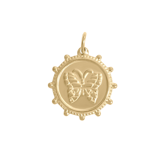 Medium Medallion Butterfly Charm