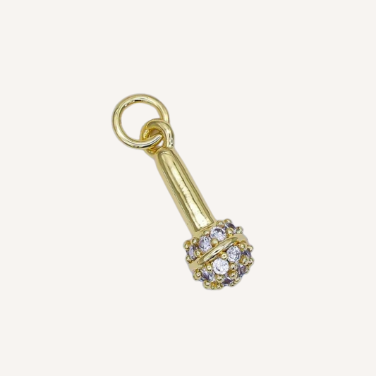 Small Microphone Charm