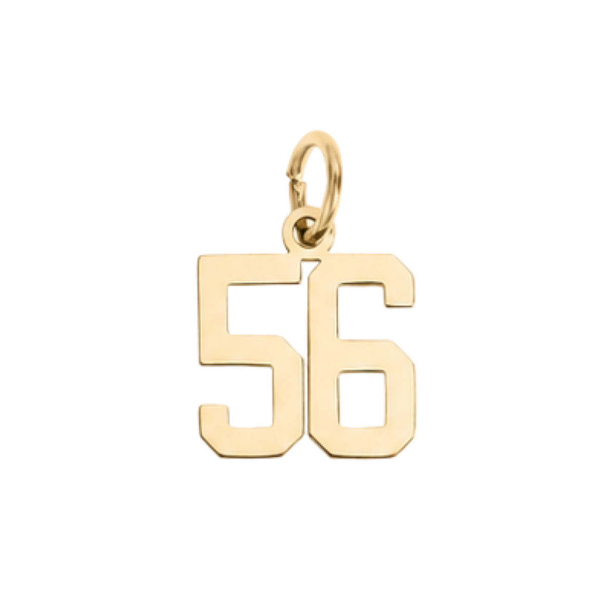 Small Gold Varsity Number Charms