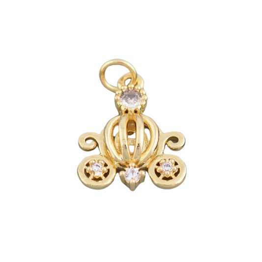 Medium Pumpkin Carriage Charm