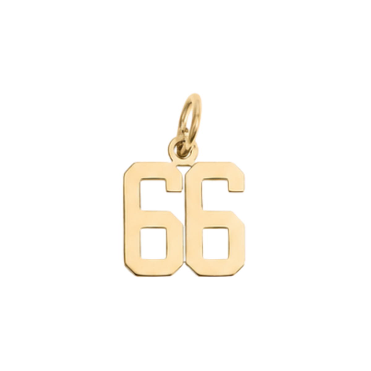 Small Gold Varsity Number Charms