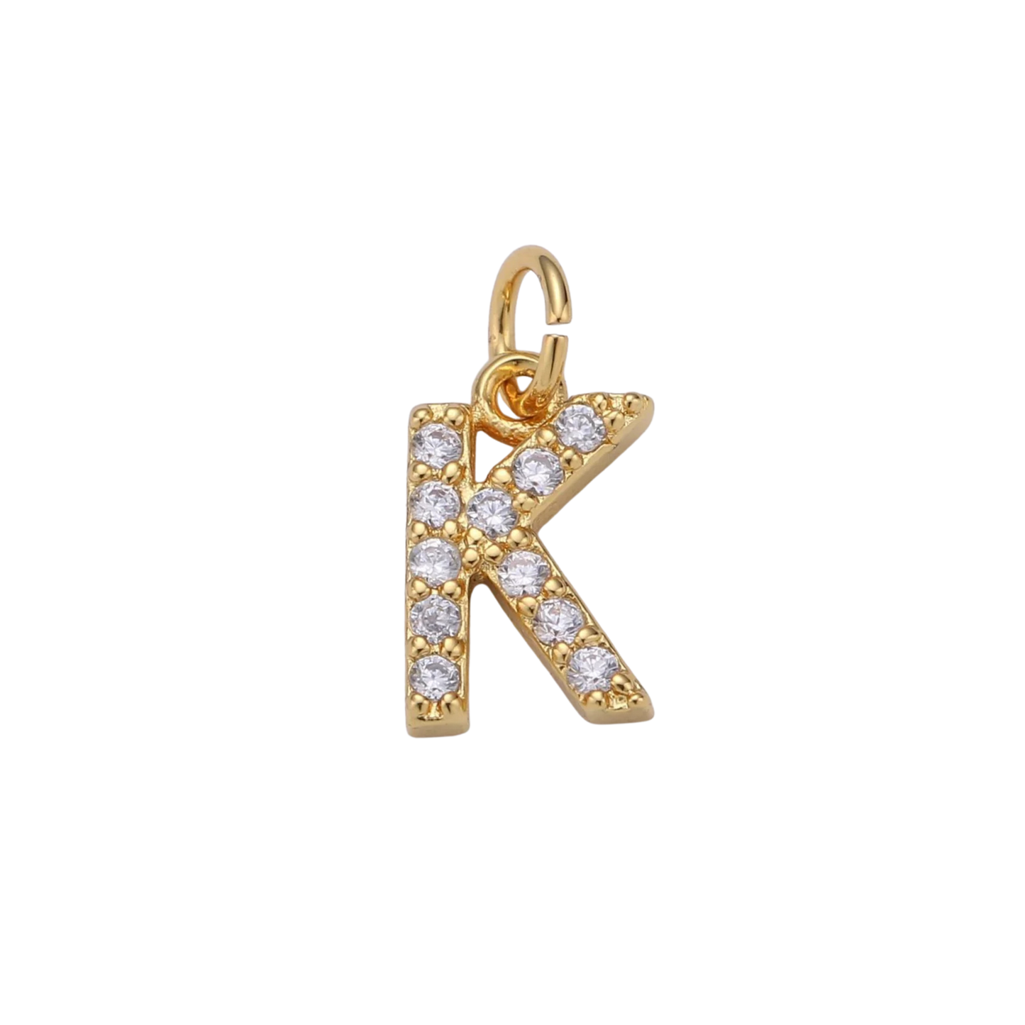 Mini Rhinestone Initial Charm