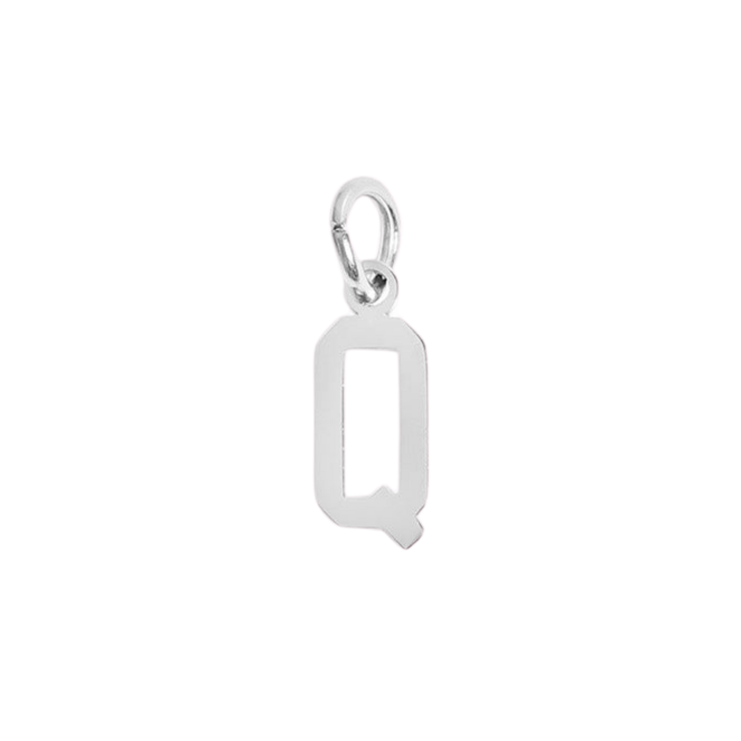 Small Silver Varsity Initial Charms