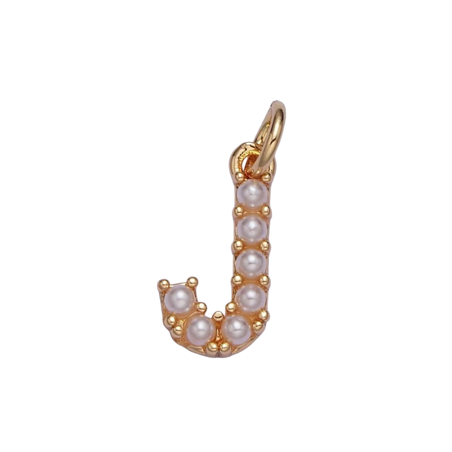 Medium Pearl Initial Charm
