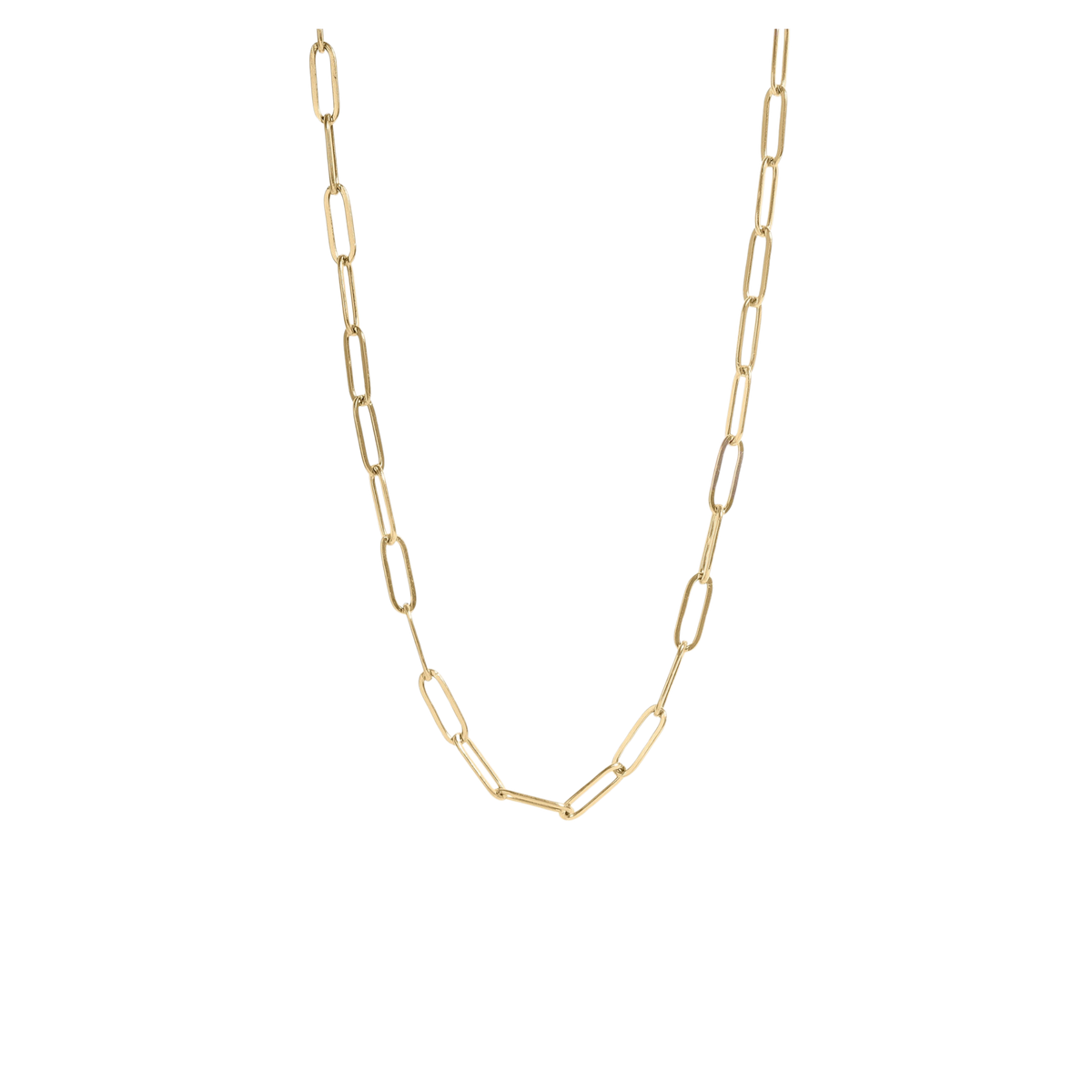 18K PVD Paperclip Necklace
