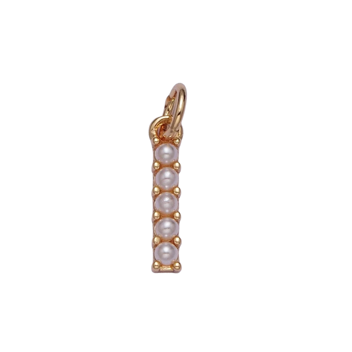 Medium Pearl Initial Charm