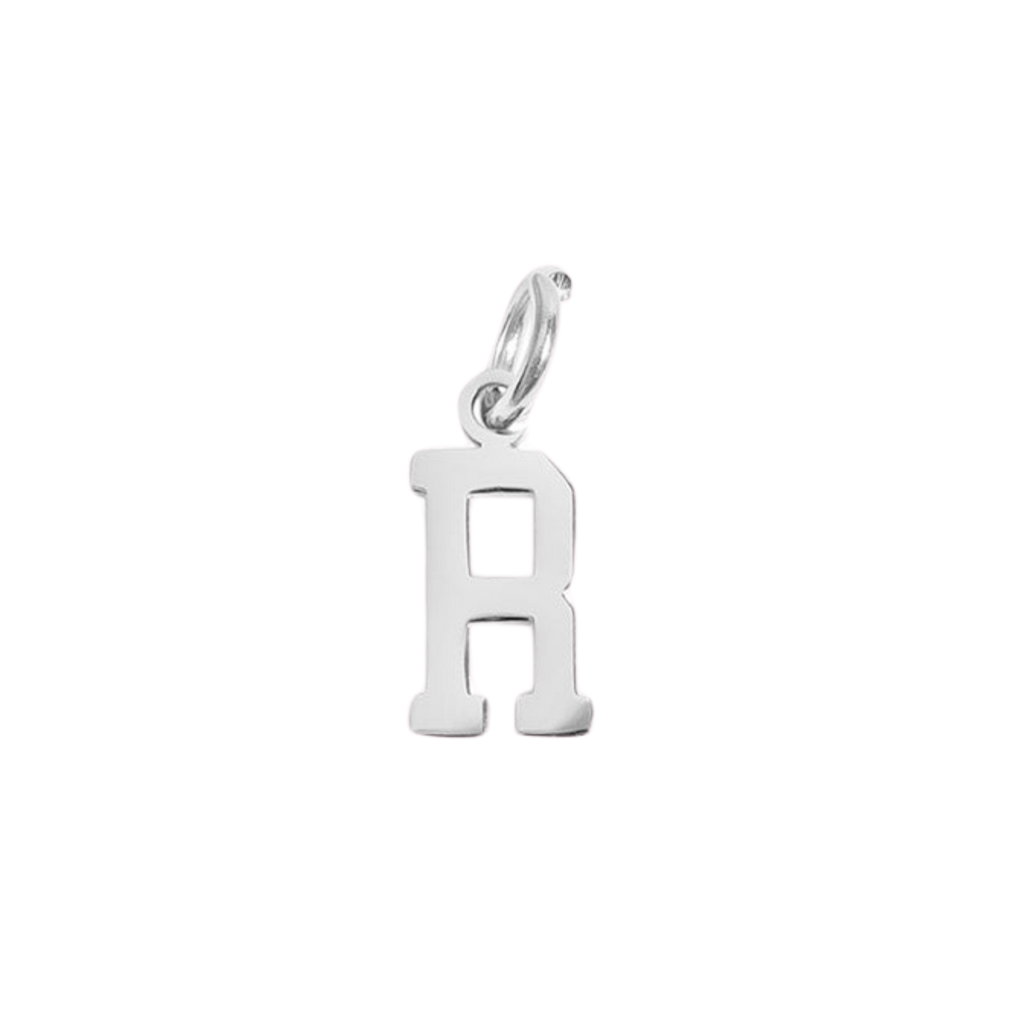 Small Silver Varsity Initial Charms