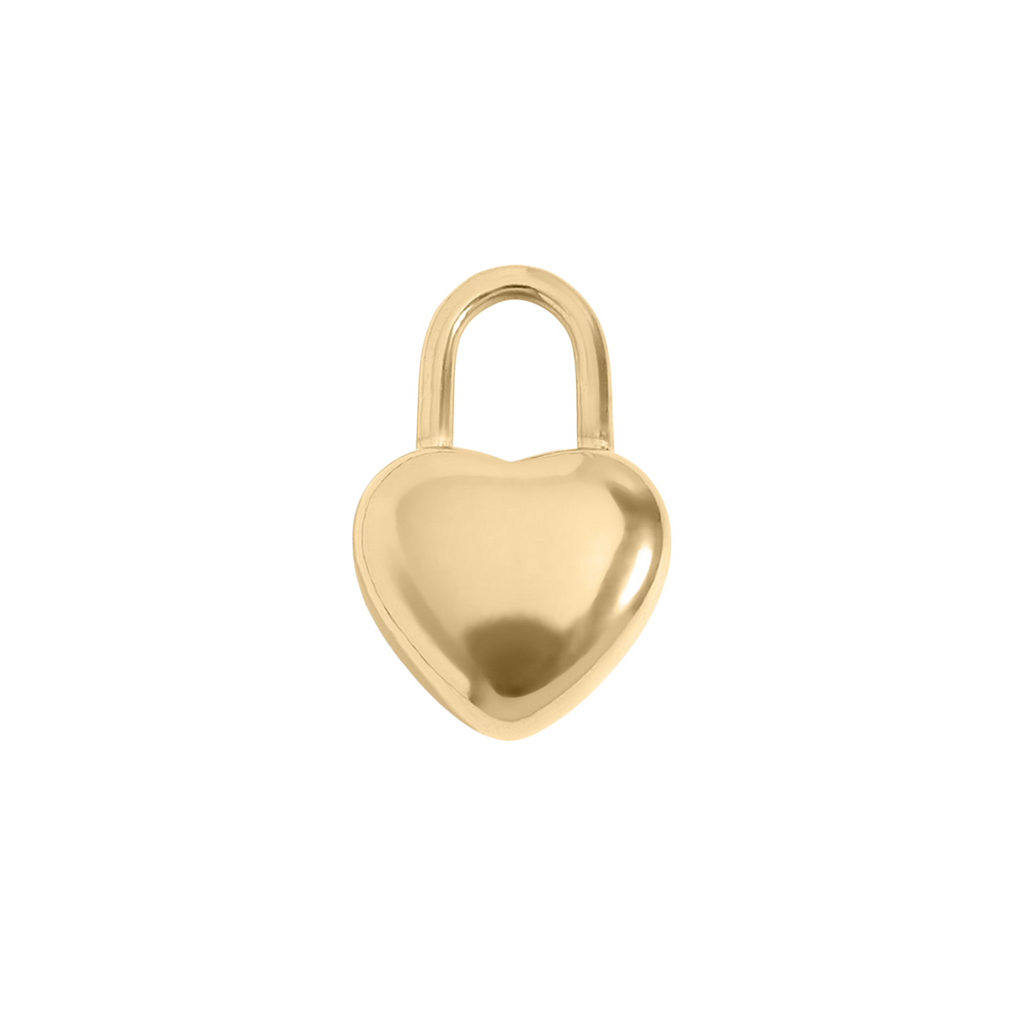 Medium Heart Lock Charm (Engravable)