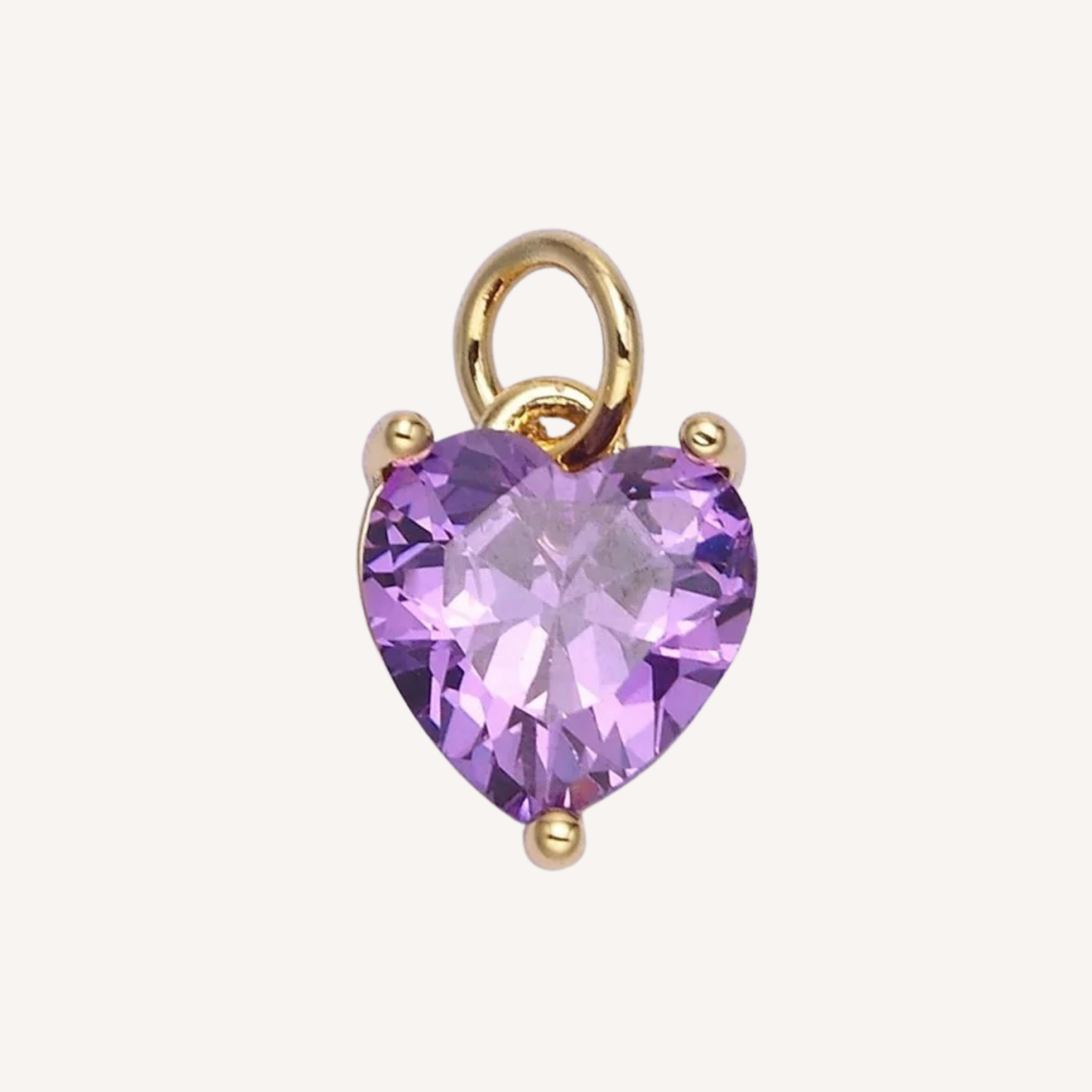 Small Colored Heart Charms