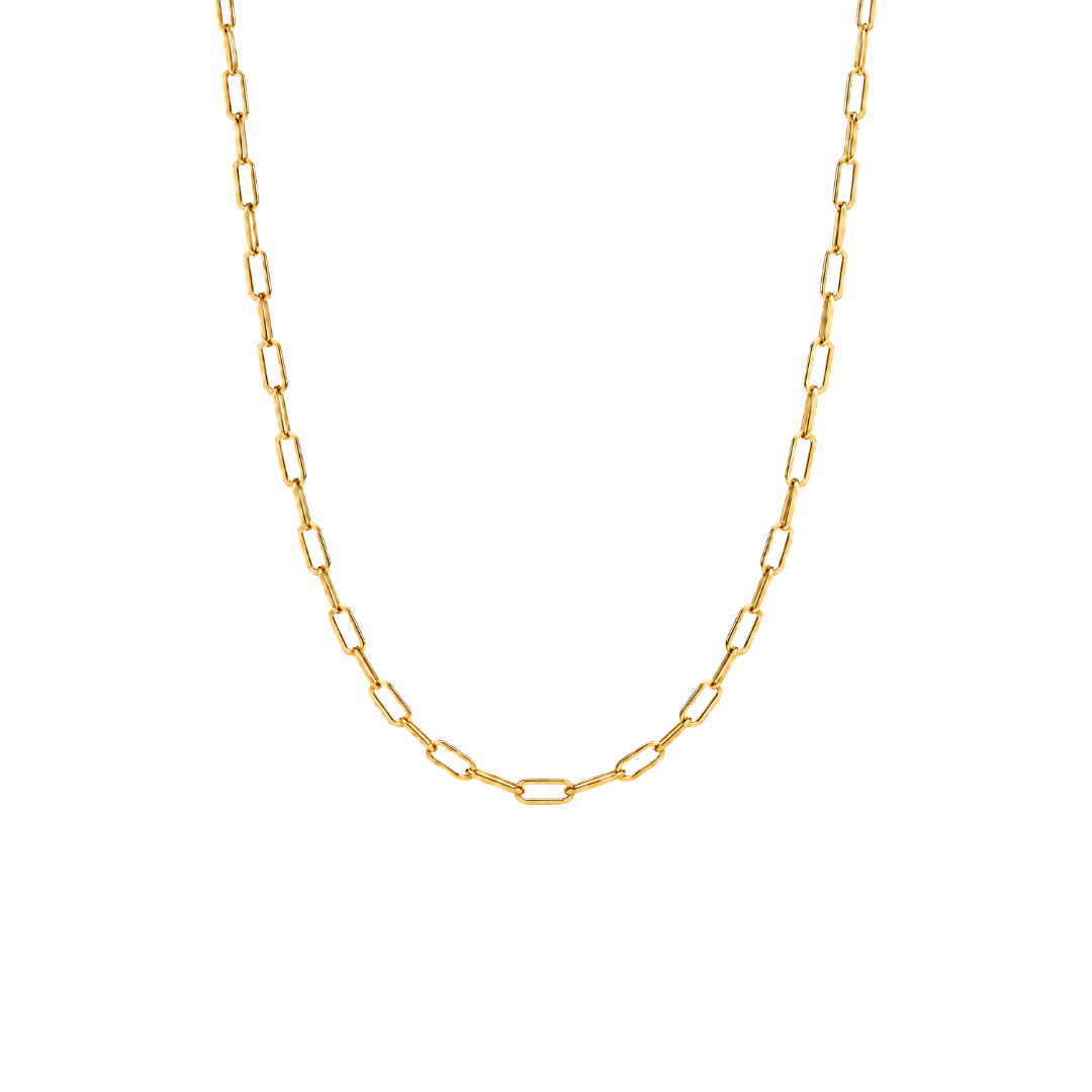 18K Gold-Filled Small Sage Paperclip Necklace