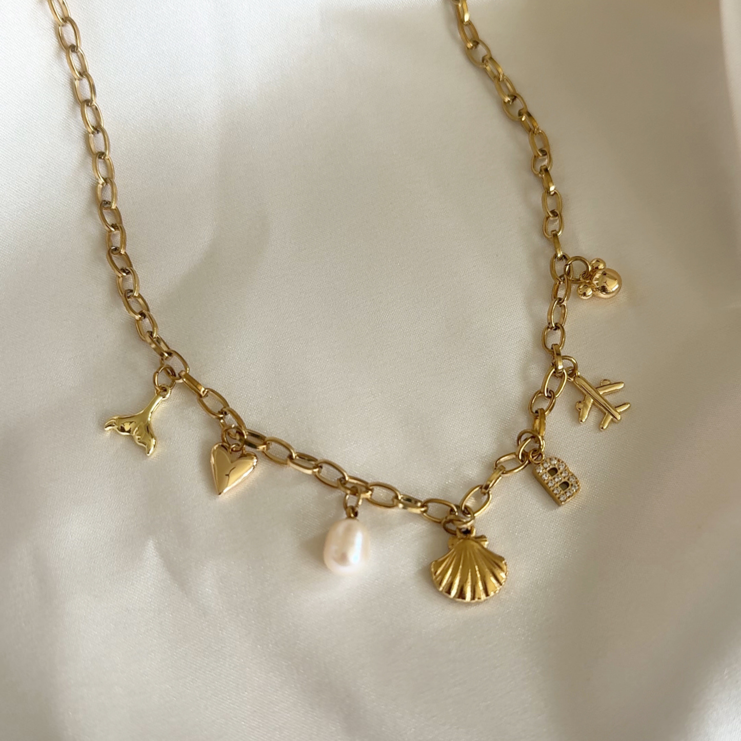Summer Plans 7-Charm Necklace