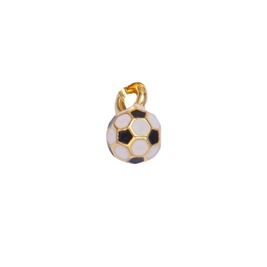 Mini Round Soccer Ball Charm