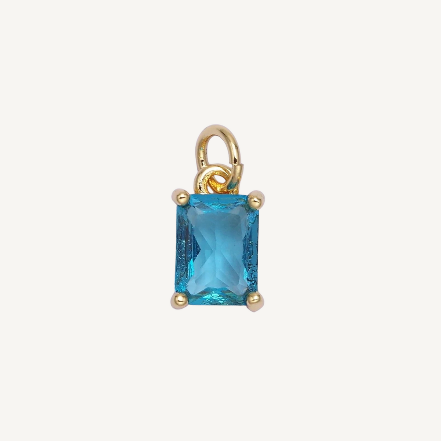 Small Baguette Colored Charms