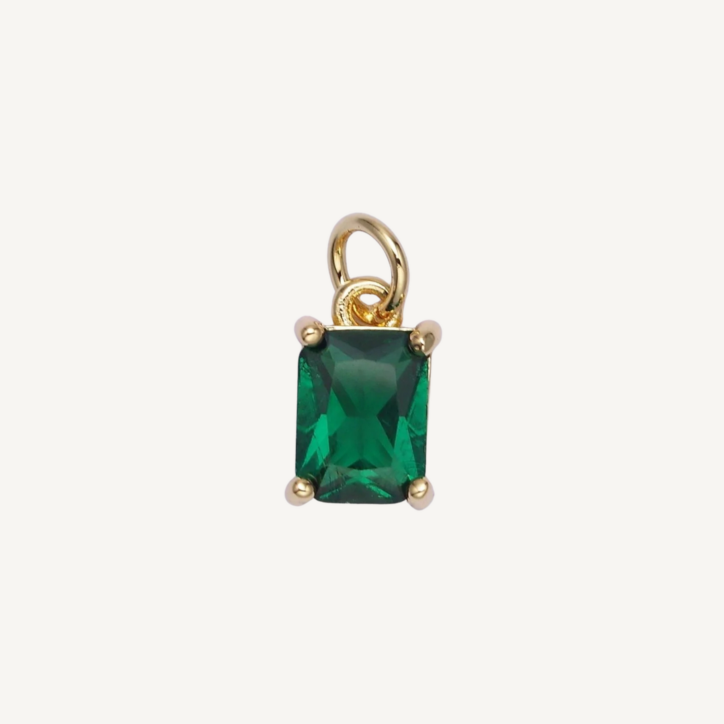 Small Baguette Colored Charms