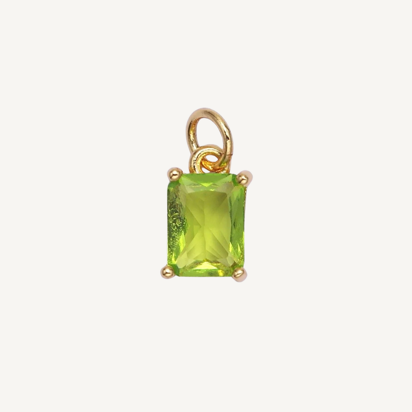 Small Baguette Colored Charms