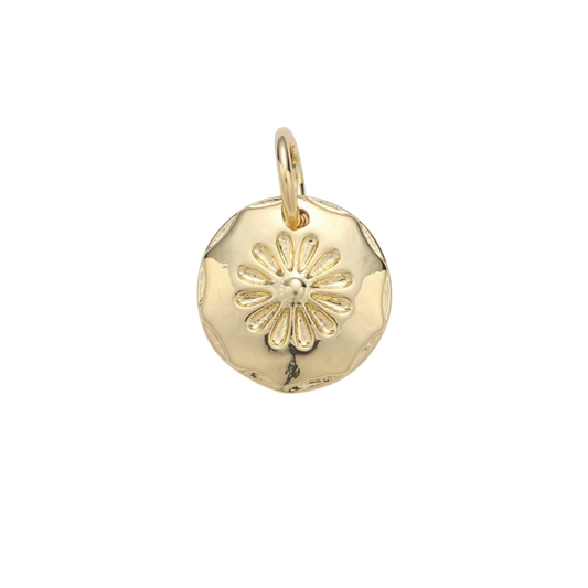 Mini Round Daisy Charm