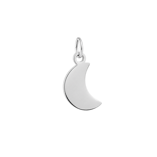 Small Silver Moon Charm