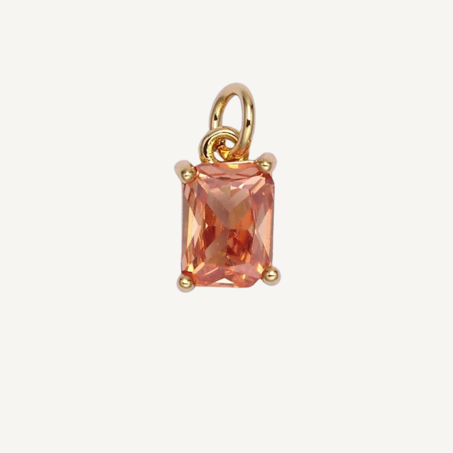 Small Baguette Colored Charms