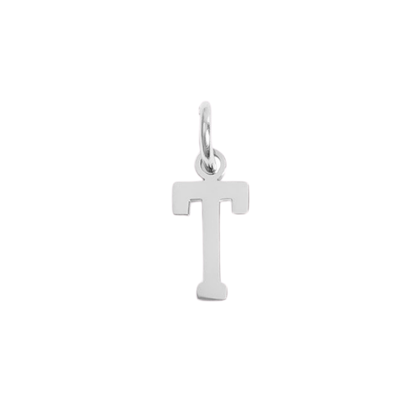 Small Silver Varsity Initial Charms