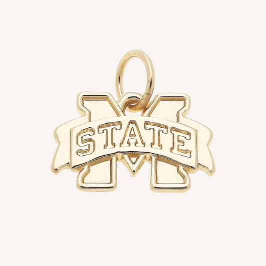 Large Mississippi State Logo Charm
