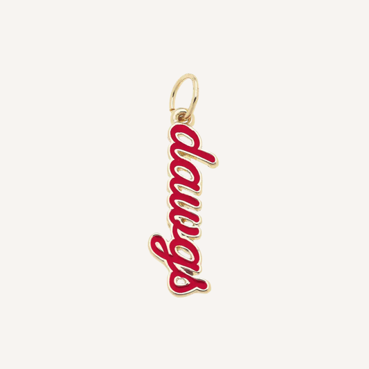 Large Georgia Bulldogs Script Charm