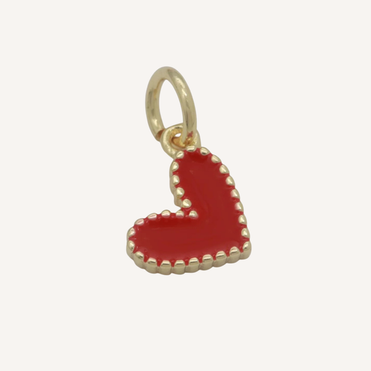 Mini Colored Heart Charms