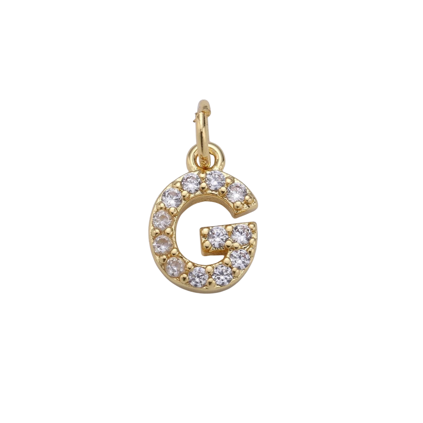 Mini Rhinestone Initial Charm