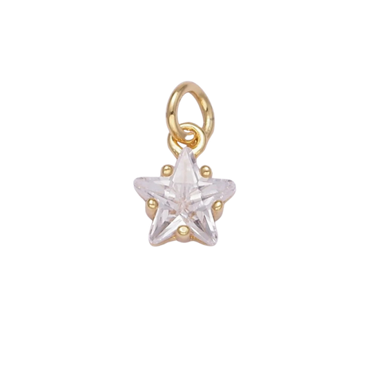 Mini Rhinestone Star Charm