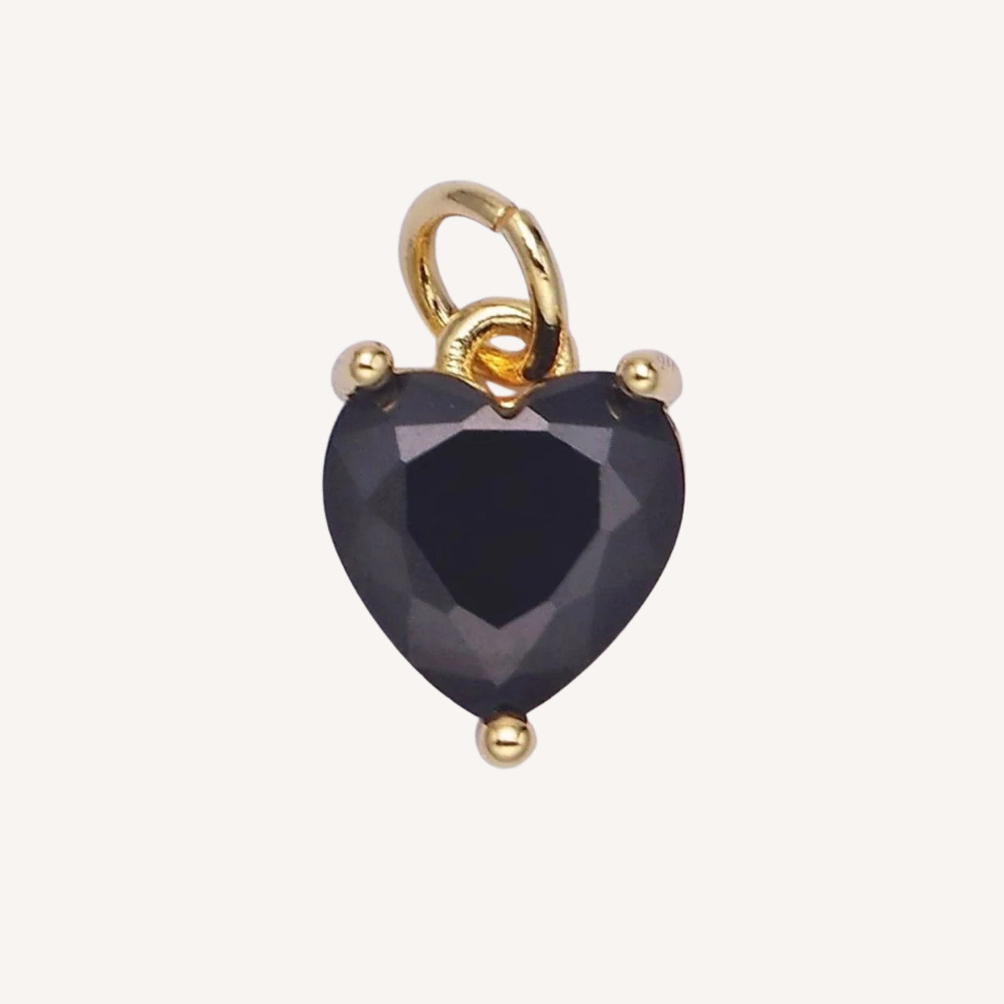 Small Colored Heart Charms