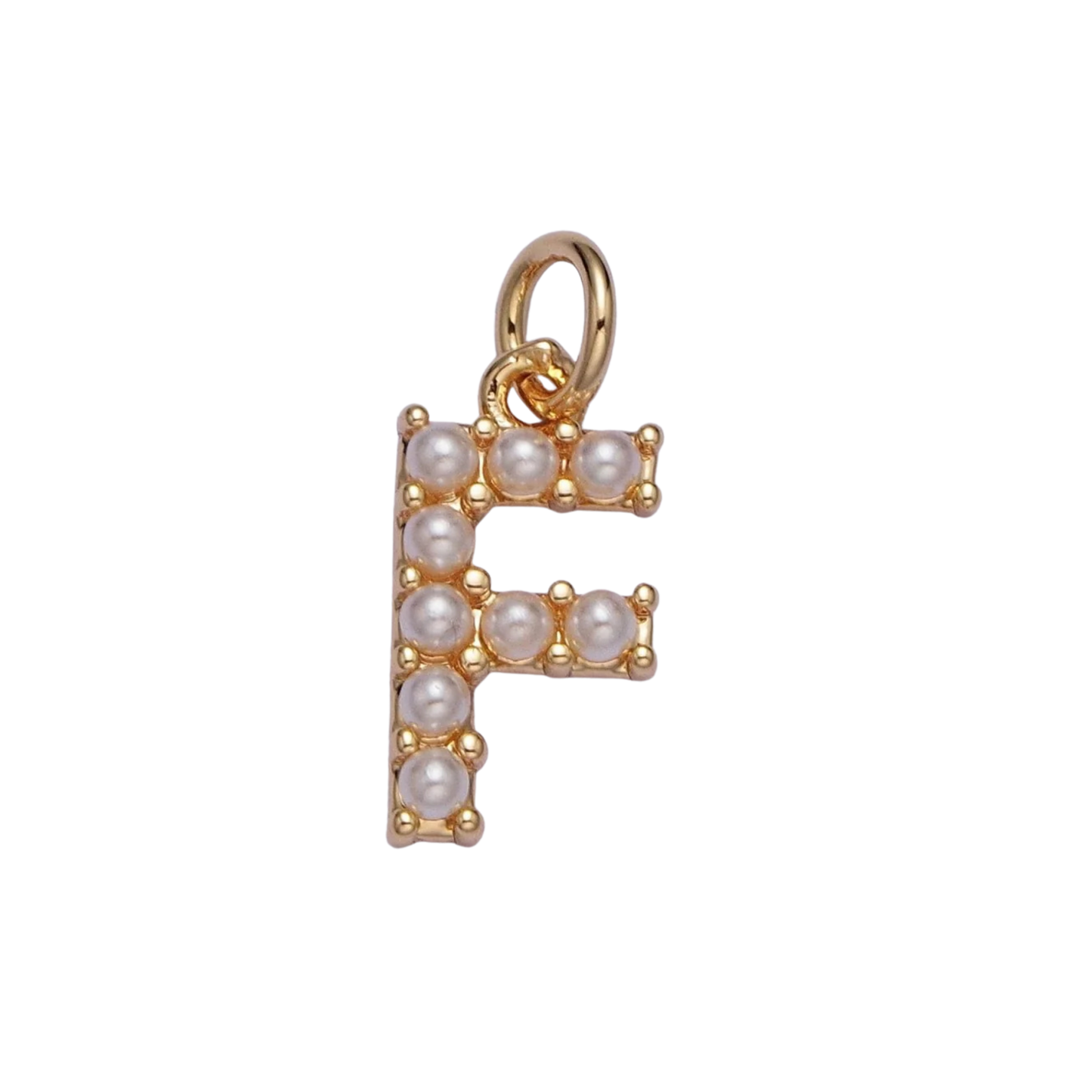 Medium Pearl Initial Charm