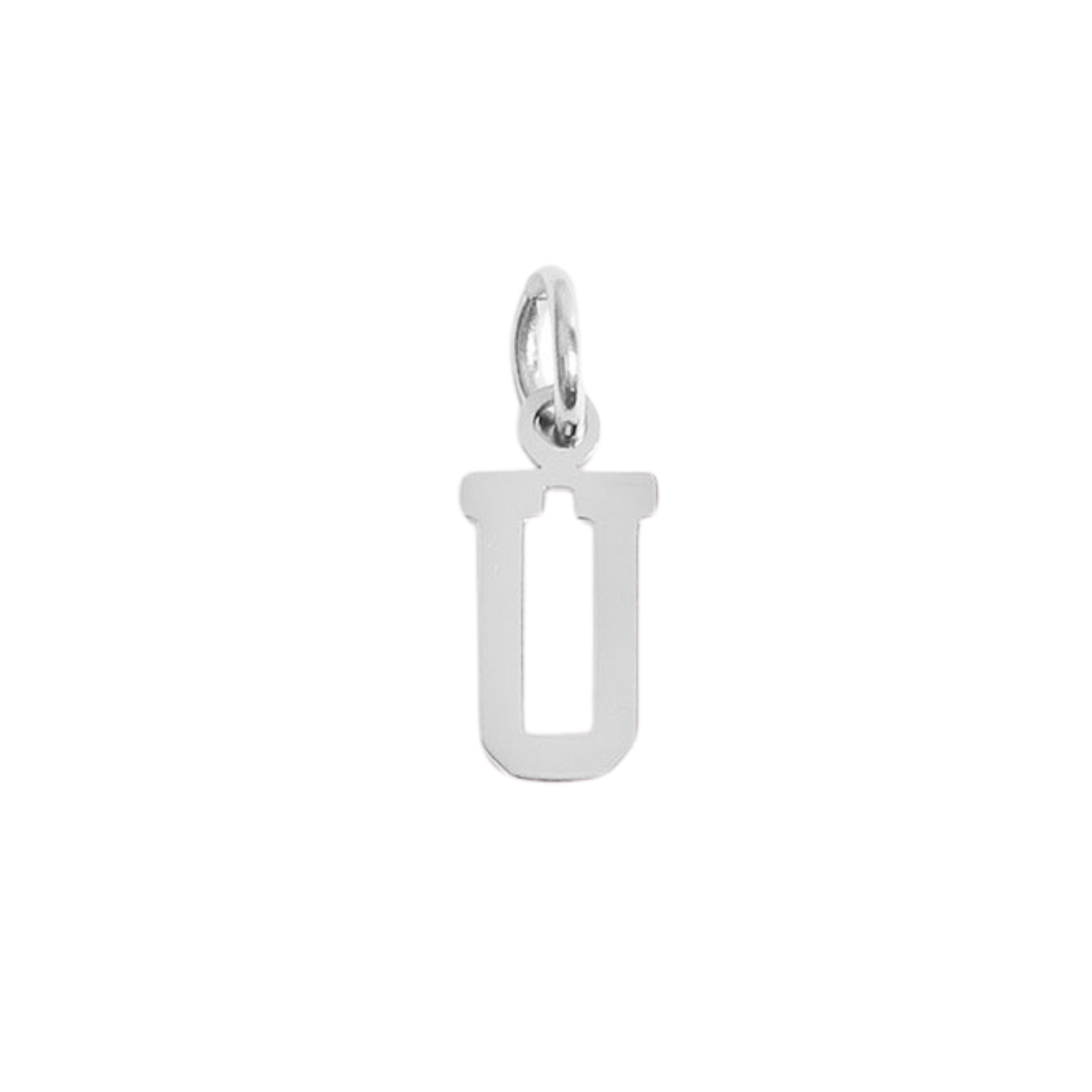 Small Silver Varsity Initial Charms